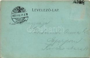 1900 Kassa, Kosice; M. kir. gazdasági tanintézet. Breitner Mór kiadása / economic school (Rb)