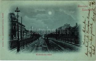 1899 (Vorläufer) Kassa, Kosice; Klobusiczky utca, Urbán üzlete. Breitner Mór kiadása / street view, shop