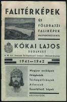 1942-1942 Falitérképek, új földrajzi faliképek, Kókai Lajos Budapest katalógus, 36p