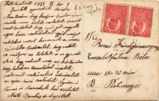 1922 Kászonújfalu, Casinu Nou; katonák a téren / soldiers on the square. photo