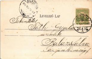 1905 Dés, Dej; M. kir. Állami főgimnázium / grammar school (lyuk / pinhole)