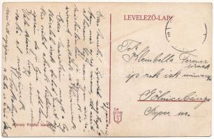 1912 Borosjenő, Borosineu, Ineu; vasútállomás. Marosy Vendel kiadása / railway station (EK)