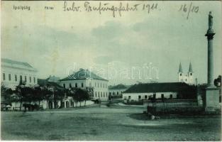1911 Ipolyság, Sahy; Fő tér / main square