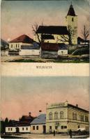 1930 Malompatak, Mühlenbach, Mlynica, Milbachy; Római katolikus templom, iskola (?) / Roman Catholic church, school (EB)