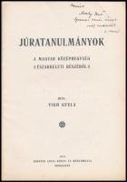 Vígh Gyula: Juratanulmányok a Magyar Középhegység északkeleti részéből. Mindszent, 1913., Horváth An...