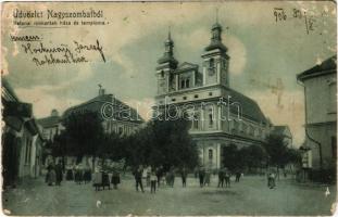 1906 Nagyszombat, Trnava; Katonai rokkantak háza és temploma / house and church for the military disabled (felszíni sérülés / surface damage)