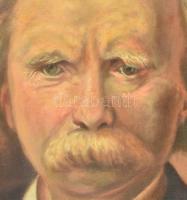 M Rausch jelzéssel: Edvard Grieg zeneszerző portréja. Olaj, vászon, 55x40 cm