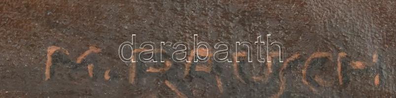 M Rausch jelzéssel: Edvard Grieg zeneszerző portréja. Olaj, vászon, 55x40 cm