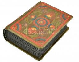 1935-1936 Régi francia fényképalbum, 70 db fotóval (9x6 cm méretben), az albumlapokon feliratozva. D...