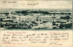 1901 Esztergom, látkép. Stromf Ignác kiadása