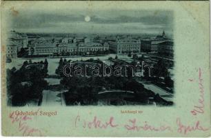 1898 (Vorläufer) Szeged, Széchenyi tér. Traub B. és Társa kiadása (Rb)