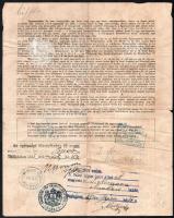 cca 1890 3 db marhalevél