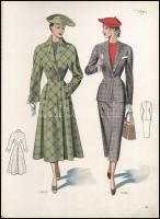 cca 1920-1940 Atelier Sogra bécsi divat cég kiadványa, angol és francia nyelven, 3-17 p. Benne 10 sz...