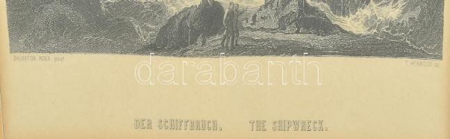 Rosa, Salvator (1615-1673) után metszette T. Heawood: Hajótörés, 1850-60 körül. Acélmetszet, papír, ...