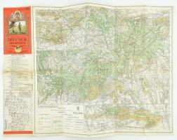 1929 A Mecsek-hegység, Kirándulók Térképe 20/a, kiadja: Magyar Királyi Állami Térképészet, 48×55 cm