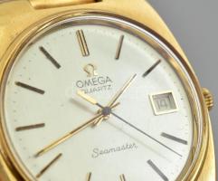 OMEGA Seamaster férfi karóra 1970 körül, quartz szerkezettel, analóg kijelzős, dátumfunkciós, működi...