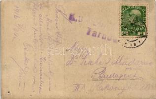 1916 Rozwadów (Stalowa Wola), dworzec kolejowy / railway station. photo (hole)