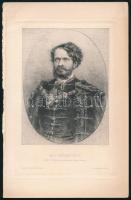 Gróf Andrássy Gyula (1823-1890) miniszterelnök arcképe, heliogravűr, papír, 15x11 cm, papír: 25x16 cm