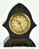 Kábelgyár Rt. Bp. retró bakelit asztali óra, mechanikus szerkezettel, nem működik, kisebb kopásnyomokkal, 13x9,5x7 cm