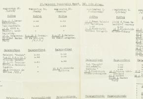 1938 IV. Balatoni Nemzetközi Sport Hét programtáblázat