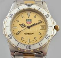 Tag Heuer férfi karóra, quartz szerkezettel, analóg kijelzős, dátumfunkciós, fémíjjal, működik, kopo...