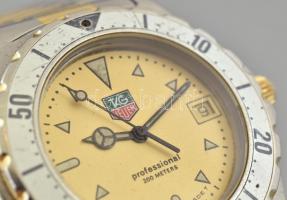 Tag Heuer férfi karóra, quartz szerkezettel, analóg kijelzős, dátumfunkciós, fémíjjal, működik, kopo...