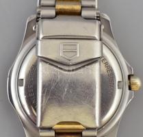 Tag Heuer férfi karóra, quartz szerkezettel, analóg kijelzős, dátumfunkciós, fémíjjal, működik, kopo...