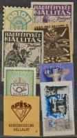 Levélzáró kis gyűjtemény: 57 db magyar levélzáró kis berakóban