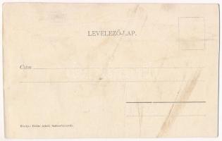 Székesfehérvár, Honvéd laktanya. Eisler Adolf kiadása (vágott / cut)