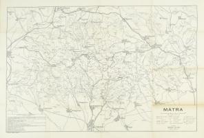 Mátra térképe, kiadja: Kókai Lajos, Klösz Térképészeti Műintézet Rt., 1:50 000, 59×84 cm