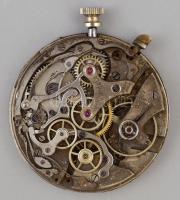 Eberhard & Co kronográf, mechanikus szerkezet (csak szerkezet!!!!!), működik, korának megfelelő állapotban, jelzett, 1920 körül. / Eberhard chronograph movement.