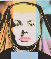 Andy Warhol (1928-1987): Ingrid Bergman - The nun. ofszet-litográfia, papír, jelzett a nyomaton. Kéz...