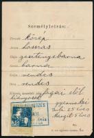 1917 Igazolási jegy nagykátai planétahuszár és karika céldobáltató részére