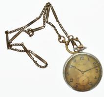 Régi, másodpercmutatós zsebóra, mechanikus szerkezettel, működik. IWC (International Watch Company) ...