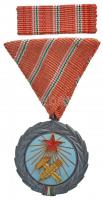 1954. Munka Érdemérem zománcozott bronz kitüntetés mellszalagon, szalagsávval, eredeti tokban T:1-,2 NMK 606.
