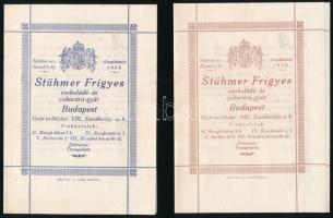 cca 1930 Stühmer reklám nyomtatvány két füzet