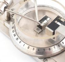 cca 1890 Carl Zeiss Jena Nr. 134 prizmás rotátor, eredeti, bársony bélésű bőr tokjában, korának megf...