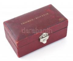 cca 1890 Carl Zeiss Jena Nr. 134 prizmás rotátor, eredeti, bársony bélésű bőr tokjában, korának megf...