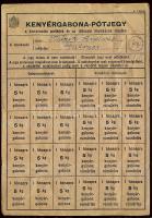1918 Kenyérgabona-Pótjegy