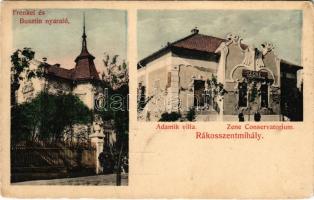 1911 Budapest XVI. Rákosszentmihály, Busztin nyaraló, Adamik villa, Zene conservatorium (Rb)