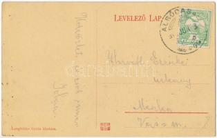 Alsódabas (Dabas), Halász Olivér kastély. Langfelder Gyula kiadása