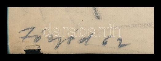 Kamarás Béla (?-?, működött a 20. sz. közepén): Fonyódi felüljáró, 1962. Ceruza, papír, jelzés nélkü...