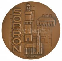 Renner Kálmán (1927-1994) 1977. "Sopron 1277-1977" Br emlékérem (59mm) T:1-,2
