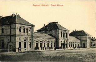 Szatmárnémeti, Satu Mare; vasútállomás / railway station