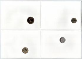 Vegyes 8db érmés boríték tétel, a borítékok híres épület motívummal, mind német nyelvű leírással, be...