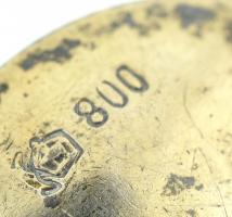 Ezüst (Ag) díszkanál, jelzett, nettó:14g, h:10cm