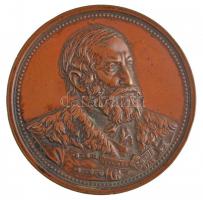 Lóránfi Antal (1856-1927) 1885. A Szabadelvű Párt Tisza Kálmán tíz évi miniszterelnöksége emlékéül bronz emlékérem (163,35g/70mm) T:2 kis patina, ph.  HP 3395.