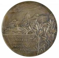 Strobl Alajos (1856-1926) 1905. "Hauszmann Alajos - műépítész, tanár" kétoldalas, ezüstözö...