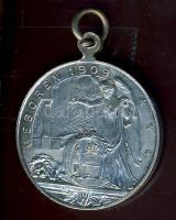 Hollandia 1909. "Wilhelmina & Henrik-Julianna születése" alkalmából kiadott ffém emlék...