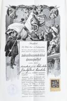 cca 1920 Üllői Dal- és Önképzőkőr zászlószentelési ünnepély meghívója a támogatók névsorával
